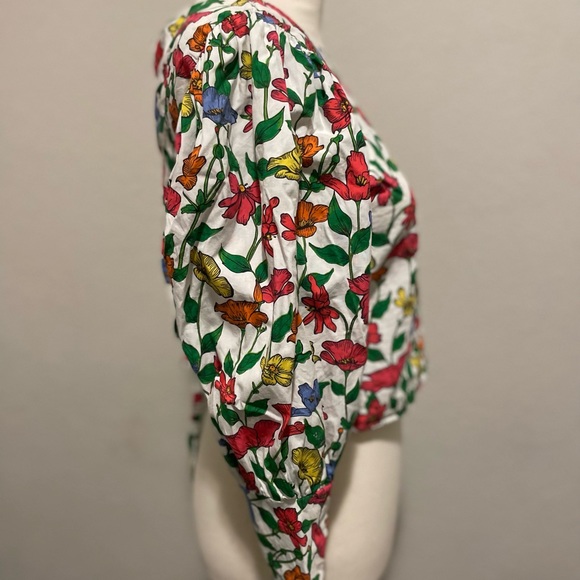 ZARA Flower Pattern Top - Picture 7 of 8